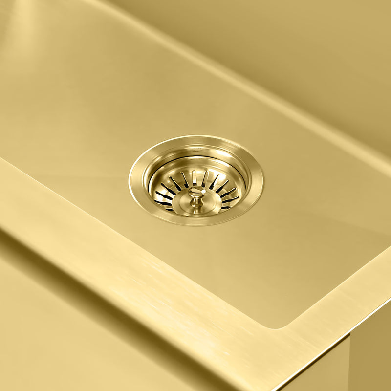 3-1/2" Brushed Stainless Steel Basket Strainer For Kitchen Sink Drain