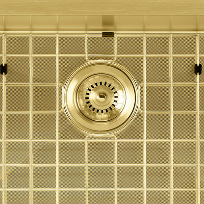 3-1/2" Brushed Stainless Steel Basket Strainer For Kitchen Sink Drain