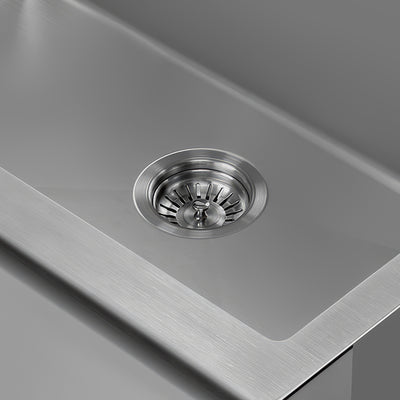 3-1/2" Brushed Stainless Steel Basket Strainer For Kitchen Sink Drain