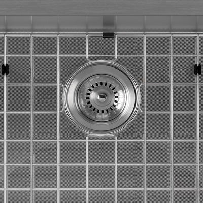 3-1/2" Brushed Stainless Steel Basket Strainer For Kitchen Sink Drain