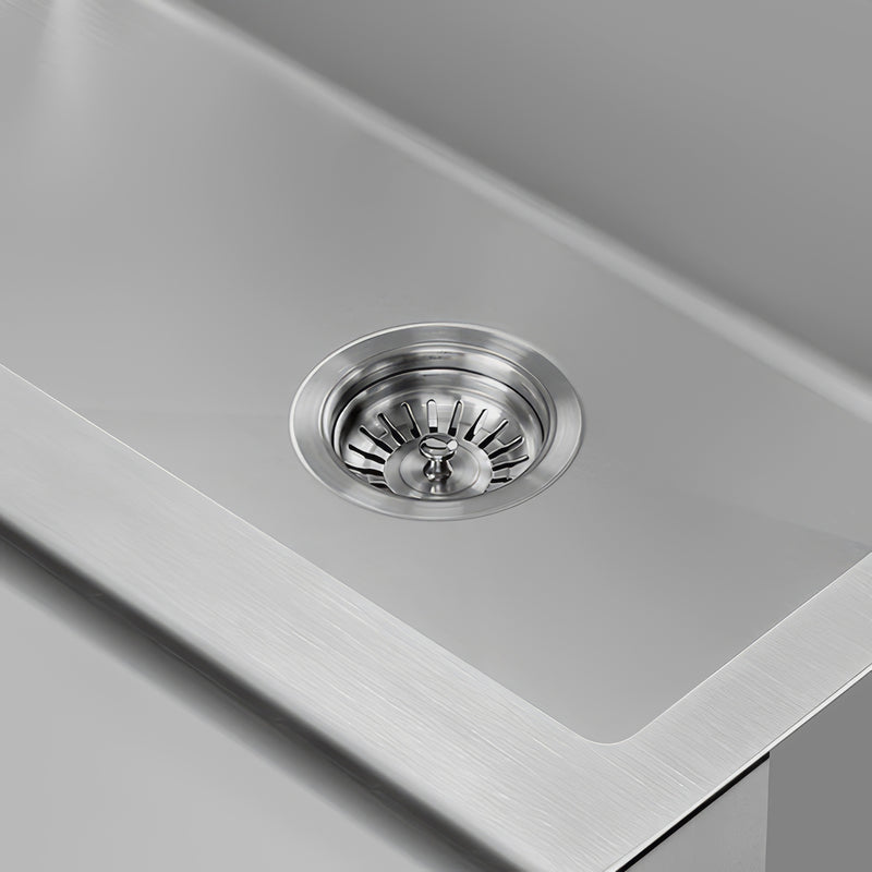 3-1/2" Brushed Stainless Steel Basket Strainer For Kitchen Sink Drain