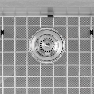 3-1/2" Brushed Stainless Steel Basket Strainer For Kitchen Sink Drain