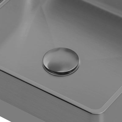 2-1/2" Polished Stainless Steel Pop-Up Mechanical Drain For Lavatory Basin