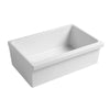 30" Reversible Single Bowl Fireclay Kitchen Sink: 2½” lip and fluted, 2” lip front apron