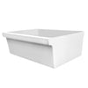 36" reversible front apron fireclay kitchen sink with lip design on both sides