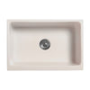 30" Reversible Single Bowl Fireclay Kitchen Sink: 2½" lip, beveled front apron