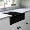 30" Reversible Single Bowl Fireclay Kitchen Sink: 2½" lip, beveled front apron