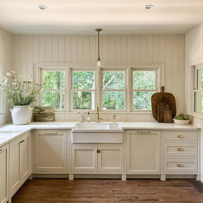 Quatro Alcove 36" Large Fireclay reversible Sink and Small Bowl