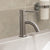 Solid Stainless Steel, Single Hole, Single Lever Lavatory Faucet with Matching Pop-up Waste