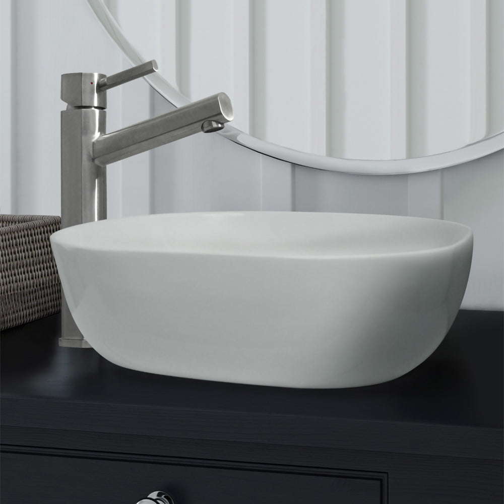 Waterhaus Lead-Free Solid Stainless Steel Single lever Elevated Lavatory Faucet