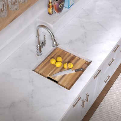 COMING SOON-Undermount Single Bowl 16 Gauge Brushed Stainless Steel Workstation Sink With Accessories