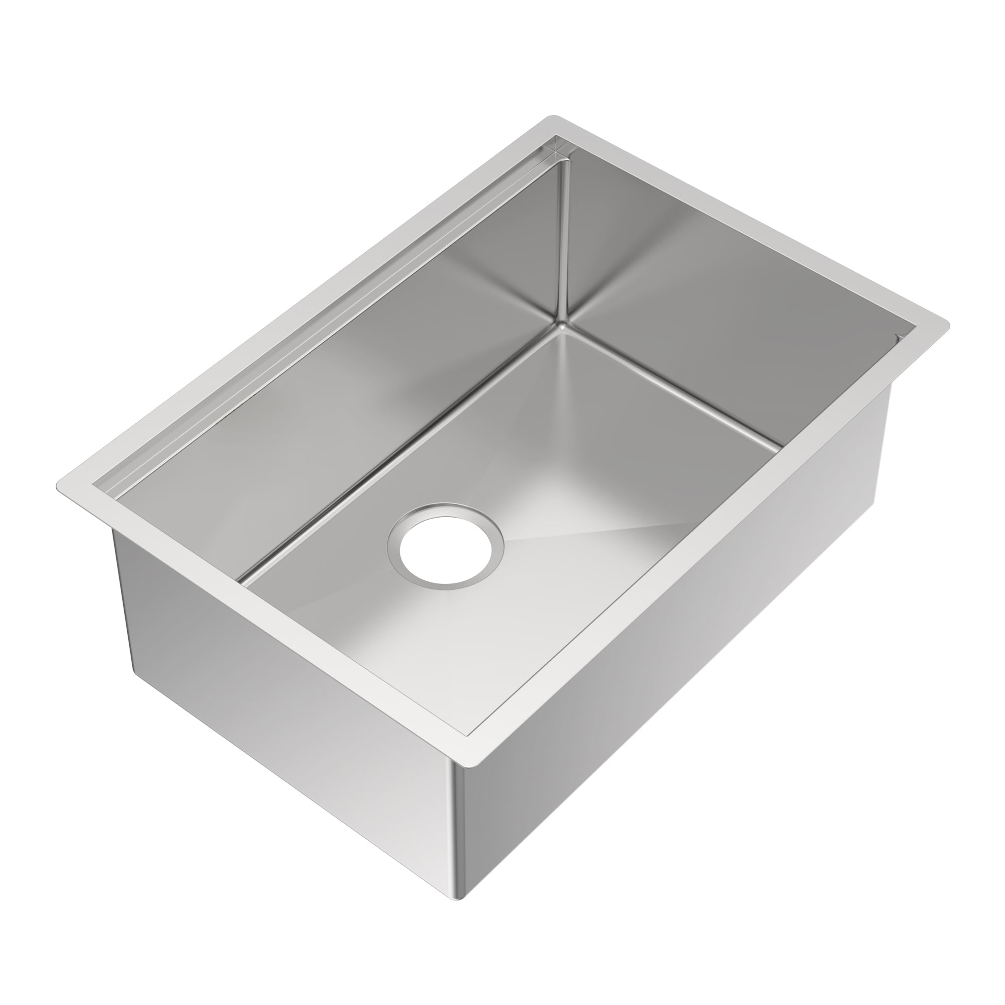 Undermount Single Bowl 16 Gauge Brushed Stainless Steel Workstation Sink With Accessories