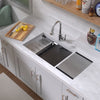 COMING SOON-Undermount Single Bowl 16 Gauge Brushed Stainless Steel Workstation Sink With Accessories