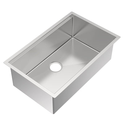 COMING SOON-Undermount Single Bowl 16 Gauge Brushed Stainless Steel Workstation Sink With Accessories