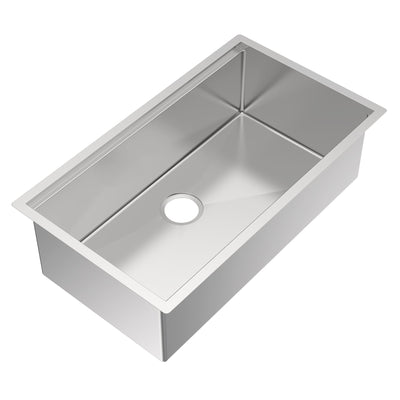 COMING SOON-Undermount Single Bowl 16 Gauge Brushed Stainless Steel Workstation Sink With Accessories