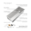 COMING SOON-Undermount Single Bowl 16 Gauge Brushed Stainless Steel Workstation Sink With Accessories