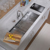 COMING SOON-Undermount Single Bowl 16 Gauge Brushed Stainless Steel Workstation Sink With Accessories