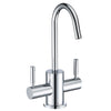 Point of Use Instant Hot/Cold Water Drinking Faucet with Gooseneck Swivel Spout