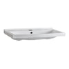 Isabella Collection 23" Rectangular Wall Mount Bath Basin with Chrome Overflow and Rear Center Drain