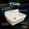 Old Fashioned Country 30" Fireclay kitchen sink