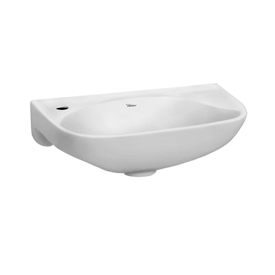 Isabella Collection 16" Small Wall Mount Basin with Center Drain