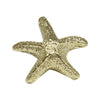 Solid brass starfish-shaped knob.