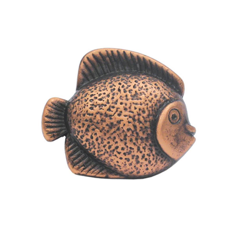 Solid brass fish-shaped knob