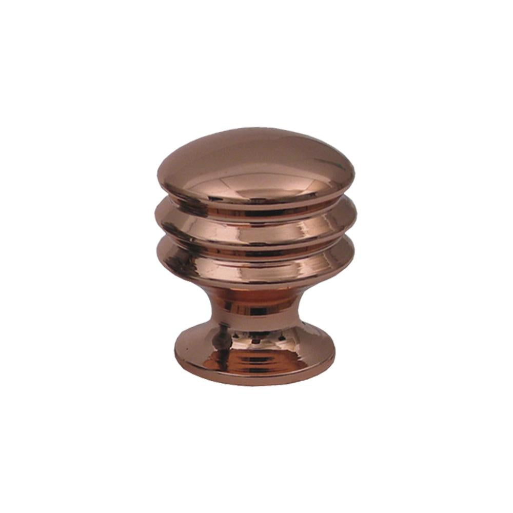 Solid brass knob.