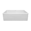 30" reversible fireclay sink with smooth front apron