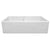 Duet Series 37" reversible fireclay kitchen sink with smooth front apron