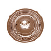 14" Decorative round fluted design drop-in bath basin with overflow