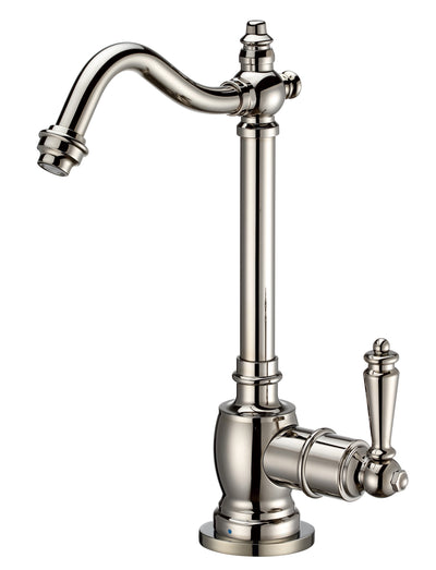 Point of Use Cold Water Drinking Faucet with Traditional Swivel Spout