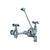 Heavy Duty wall mount service sink faucet with support bracket and cross handles