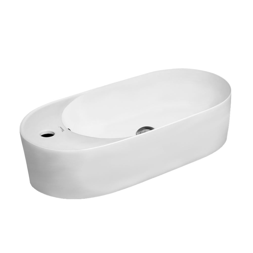 Isabella Collection 24" Oval Above Mount Basin with Integrated Oval Bowl and a Center Drain