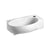Isabella Collection 17" Rectangular Wall Mount Bathroom Basin with Integrated Oval Bowl and Right Offset Single Faucet Hole