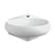 Isabella Collection 14" Oval Corner Wall Mount Basin with Center Drain