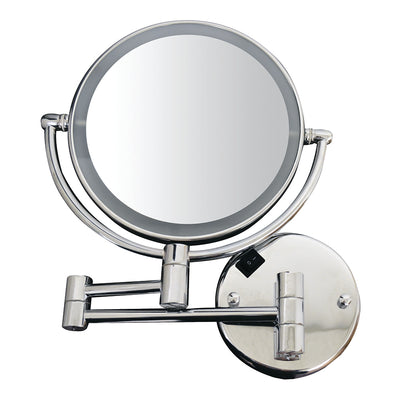 Round Wall Mount Dual Led 7X Magnified Mirror
