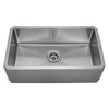 Noah's Collection 31" Brushed Stainless Steel Single Bowl Front Apron Undermount Sink