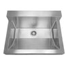 30" Noah's Collection stainless steel commercial single bowl wall mount utility sink