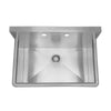 31" Noah's Collection Brushed stainless steel commercial drop-in or wall mount utility sink