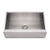 33" Noah's Collection Brushed stainless steel commercial single bowl front apron sink