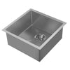 18" Noah Plus single bowl 16 gauge linen textured dual-mount kitchen sink set