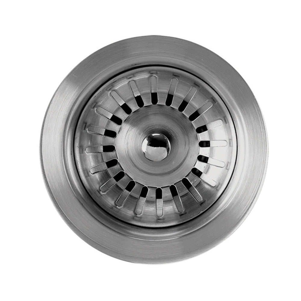 51 Noah's Collection brushed stainless steel commercial double bowl  reversible undermount sink with an integral drain board