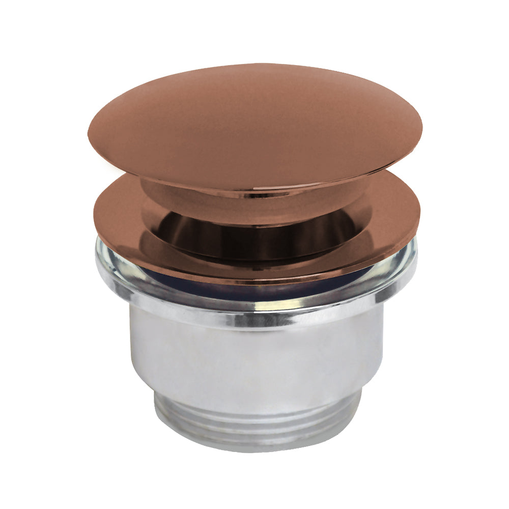 2-1/2" Polished Stainless Steel Pop-Up Mechanical Drain For Lavatory Basin