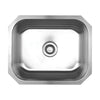 Noah's Collection 22" Brushed Stainless Steel Single Bowl Undermount Sink