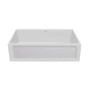 Reversible Series 33" fireclay kitchen sink with concave front apron