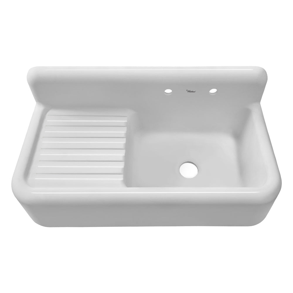 Faucet cover plate for vintage Crane kitchen drainboard sinks