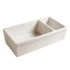 Quatro Alcove 36" Large Fireclay reversible Sink and Small Bowl