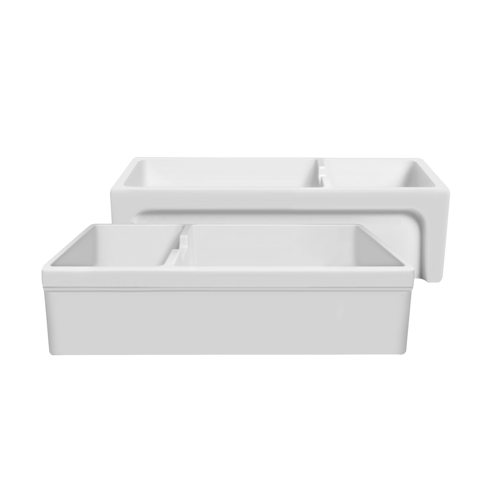 43 Pearlhaus Stainless steel double bowl freestanding utility sink -  Whitehaus Collection