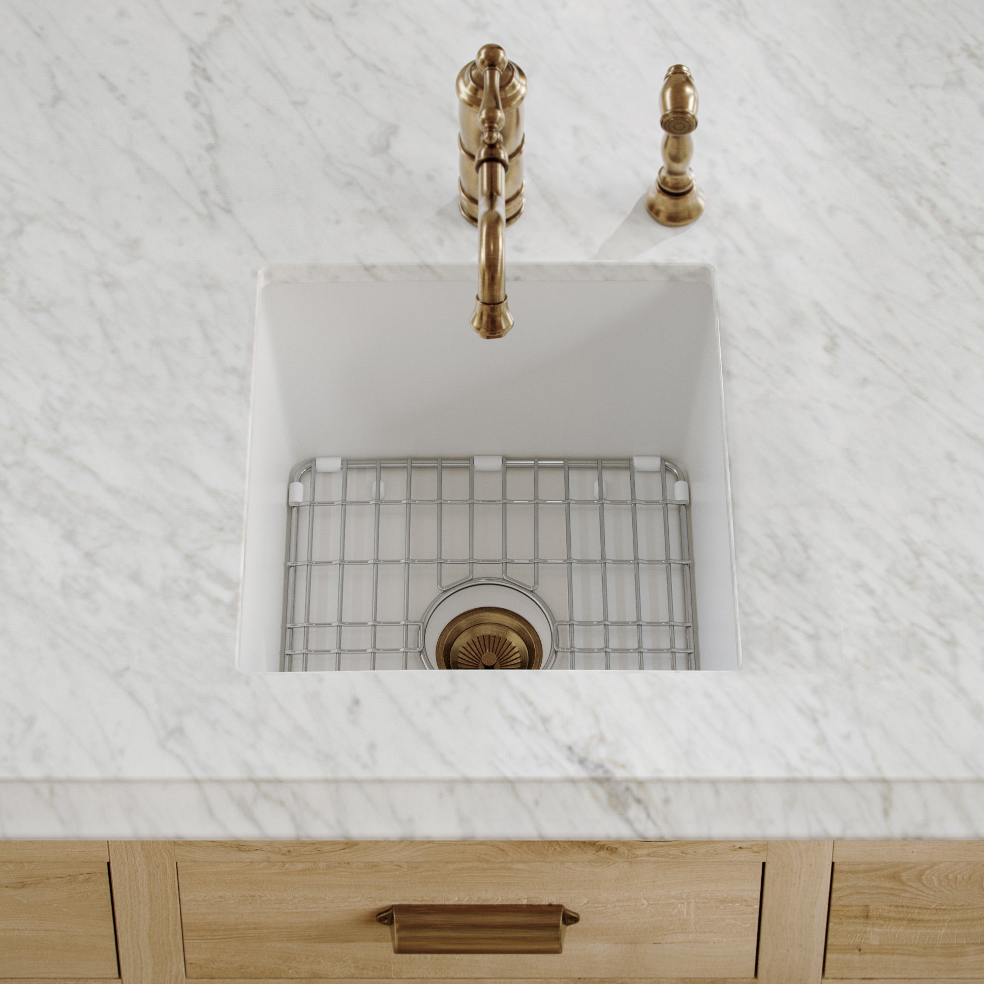 Undermount/Drop-in Single Bowl Fireclay Kitchen Sinks
